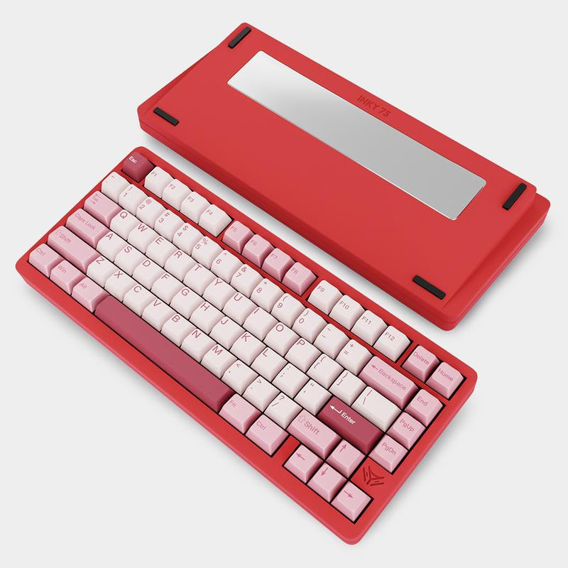 Elecfox INKY75 75% Aluminum Mechanical Keyboard with Rechargeable RGB Backlight, Keyboards & Mice Accessories, Creamy Keyboards PC Accessories