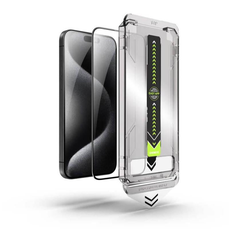 Titan Ultra Shield – Auto-Align, Dust-Proof, Anti-Static, Perfect Fit Screen Protector. for Iphone 13/13Pro/14, Iphone 13 Pro Max/14 Pro Max, Iphone 14 Pro, Iphone 15, Iphone 15 Plus, Iphone 15 Pro, Iphone 15 Pro Max