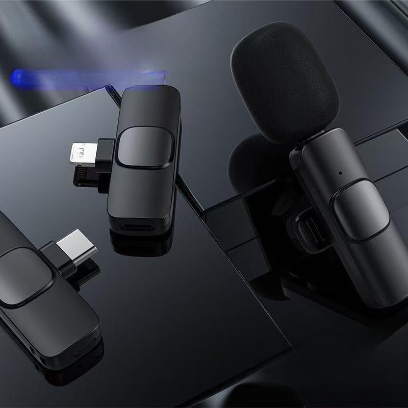 Wireless Collar Microphone, Portable Audio Noise Reduction Mic for Iphone, Tablet, Collar Mini Microphones, Wireless Mic for Video Recording, Teaching Speech Mic, Streaming Equipment, Mini Microphone