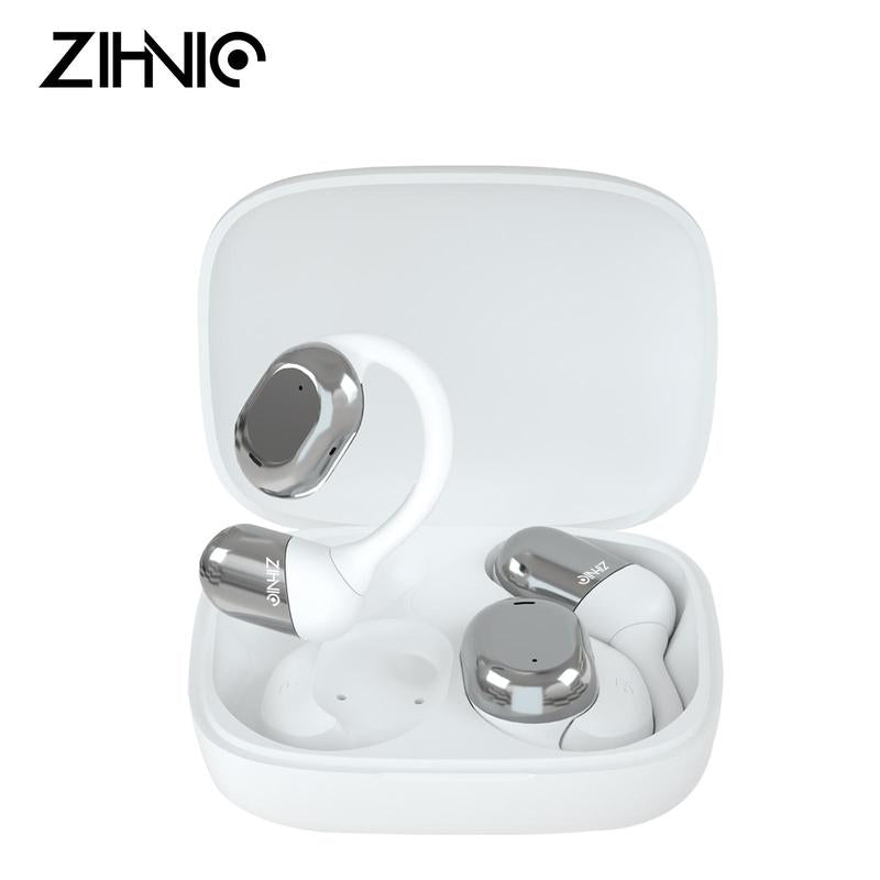 ZIHNIC ZN-S05 Wireless Open-Ear Headphone,V5.4 Earphones ,Fashionable Earbuds,Ipx5 Water Proof,Wireless Gaming Headphones,Hifi Sound Quality Music Earbuds for Gaming Travel Sports Built-In Mic,Electronic Audio&Video Product Headset