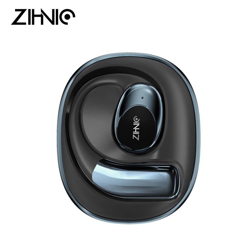 ZIHNIC S09 Open-Ear Earbuds,V5.4, IPX5 Waterproof,35Hrs Playtime,On Ear Headphones Immersive Premium Sound Long Distance Connection Headset with Charging Case Audio Electronic