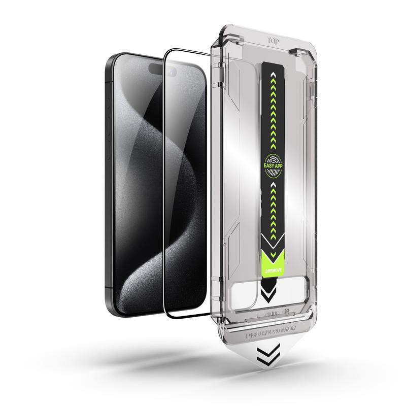 Titan Ultra Shield – Auto-Align, Dust-Proof, Anti-Static, Perfect Fit Screen Protector. for Iphone 13/13Pro/14, Iphone 13 Pro Max/14 Pro Max, Iphone 14 Pro, Iphone 15, Iphone 15 Plus, Iphone 15 Pro, Iphone 15 Pro Max