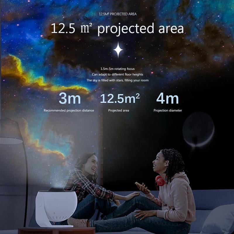 12 in 1 Celestial Galaxy Projector: USB Plug Planetarium Lamp