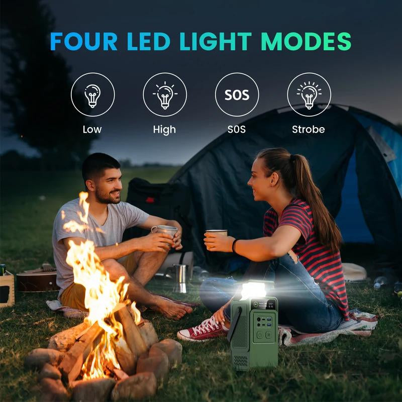 200W Power Station 192Wh Lifepo4 Battery Power Bank 60000Mah Portable Charger Battery for Outdoor Energy Storage Supply Travel Gadgets Lithium