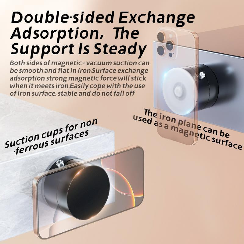 NEWEST 1PCS Vacuum Magnetic Phone Stand.Foldable and Retractable, Strong Magnet,Portable,Multi-Scene Easy to Use, Zero Bubbles