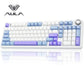 AULA F99 Pro Wireless Mechanical Keyboard with Knob,Tri-Mode Bt5.0/Usb-C/2.4Ghz Hot Swappable Keyboard,Pre-Lubed Switches,Gasket Structure,Rgb Backlit Computer Gaming Keyboard (White&Blue&Purple)