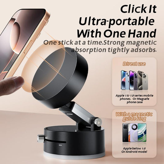 NEWEST 1PCS Vacuum Magnetic Phone Stand.Foldable and Retractable, Strong Magnet,Portable,Multi-Scene Easy to Use, Zero Bubbles