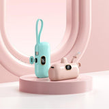 Portable Power Bank, 1Pc 5000Mah Mobile Power Bank, USB Rechargeable Hand Warmer, Small Portable Charger for Iphone 15/15 Plus/15 Pro/15 Pro Max, Airpods