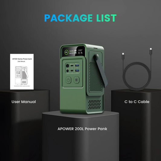 200W Power Station 192Wh Lifepo4 Battery Power Bank 60000Mah Portable Charger Battery for Outdoor Energy Storage Supply Travel Gadgets Lithium