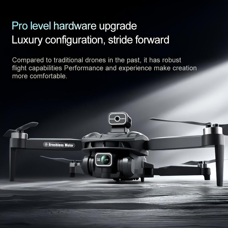 2025 NEW V168 MAX Drone with 4.5" Screen, GPS Return, Dual Cameras, Foldable Design, 2 Batteries | Modern Drone Design, Stable Flight Techno,Brushless Motor, Remote Control Toy
