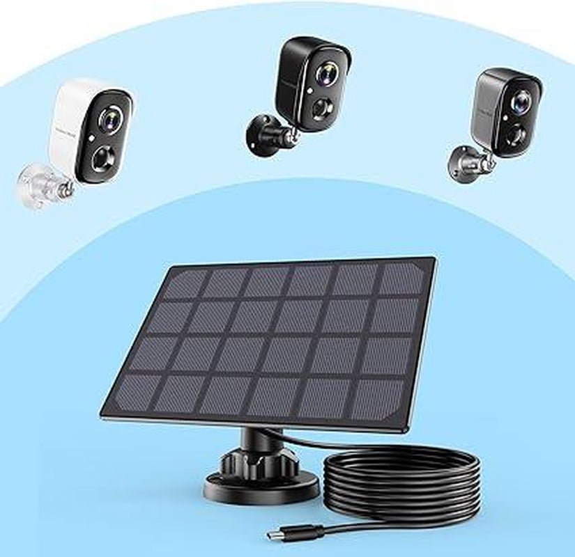 Vision Well Solar Powered Wireless Security Cameras for Home Outdoor , 1080P HD Clear Picture Wifi Security with Spotlight and Two-Way Audio，Eesy to Install