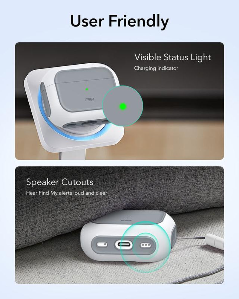 ESR for 2025 Airpods Pro 3 Case, Full Drop Protection Cover with Lanyard,Compatible with Magsafe,Stylish & Lightweight Airpods Accessories,Magsafe Charging, Protective Cover with Strong Magnet