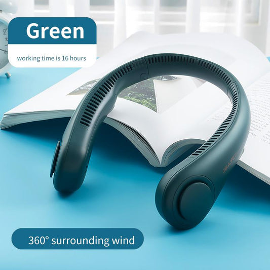 Jisulife Portable Neck Fan Hands Free Bladeless Fan 4000Mah Battery Operated Wearable Personal Fan Rechargeable 3 Speeds Gifts for Women Men