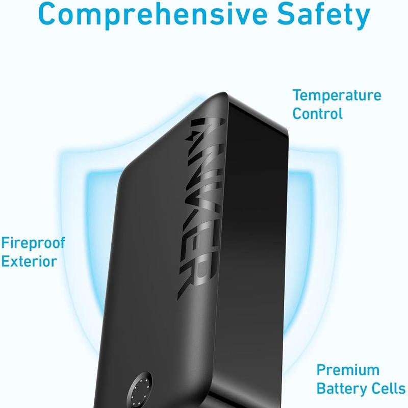 Anker Power Bank 40,000Mah 30W USB-C High-Speed Battery Pack, for Macbook, Iphone 15/14/13/12 Series, Samsung Galaxy, Ipad, Travel Gadgets, and More