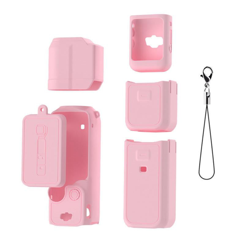 DJI Pocket 3 Case Soft Silicone Protective Case Compatible with Osmo Pocket 3 Creator Combo Lightweight Screen Protector Grip Cover Accessories Pink Camera Smartphone Protection Shockproof
