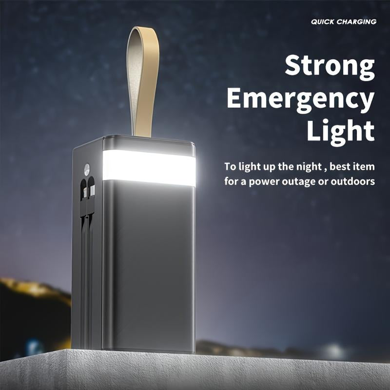 30000Mah/50000Mah Power Bank, Capacity Portable Charger with Digital Display , Fast Charging up to 22.5W, Used for Outdoor, Camping, Travel,Snug Power Bank Power Bank Black Phone Smartphone Chargeable Electronics Accessories