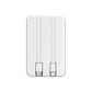 USB-C 10000Mah 20W Magnetic Mini Wireless Power Bank with Built-In Cord, Display, Wireless Charging, Compact Design, Magsafe Charger - Shell Smartphone Chargeable Magnetic Power Bank Power Bank Portable Charger Cable White