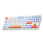 ELECFOX LINKY 87 PRO TKL Customized Mechanical Keyboard 87 Keys Wired & Wireless Bluetooth LED Gaming Keyboard