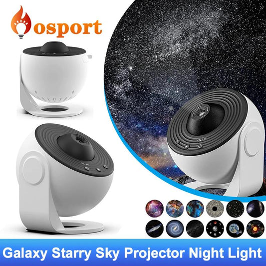 12 in 1 Celestial Galaxy Projector: USB Plug Planetarium Lamp
