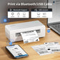 JADENS Shipping Label Printer 668BT, Bluetooth Wireless Thermal Label Printer, Compatible with Ios, Android, Windows, Mac, Chromebook, Widely Used for Etsy, Ebay, Shopify, USPS