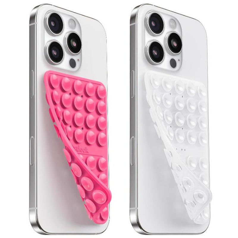 Klearlook Silicone Suction Cup Phone Case Mount Double Sided Sticky Phone Grip with Higher Suction Power for Iphone 17 Android Hands Free Phone Accessories Holder for Selfies and Videos