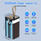 30000Mah/50000Mah Power Bank, Capacity Portable Charger with Digital Display , Fast Charging up to 22.5W, Used for Outdoor, Camping, Travel,Snug Power Bank Power Bank Black Phone Smartphone Chargeable Electronics Accessories
