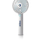 Airbro FHA-30 Handheld Portable Fan with 2600Mah Power Bank, 6-Blade Design, 3 Adjustable Speeds, and Charging Dock - Frosted White