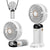3 in 1 Hand Fan & 4000Mah Portable Fan,Mini, Foldableusb Rechargeable, Ldeal for Travel & Outdoor and Summer
