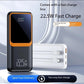 Portable Charger Power Bank with Built-In Lightning and Type C Cables, 10,000 Mah of Power Bank with 4 Outputs 2 Inputs 22.5W Fast Charging Power Bank for Samsung, Android, Iphone, Ipad.