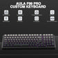 AULA F99 Pro Wireless Mechanical Keyboard with Knob,Tri-Mode Bt5.0/Usb-C/2.4Ghz Hot Swappable Keyboard,Pre-Lubed Switches,Gasket Structure,Rgb Backlit Computer Gaming Keyboard (White&Blue&Purple)