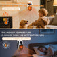 Portable Convection Fan Ceramic Heater Power-Off Protection & 2-Speed Settings for Living Rooms Bedrooms Study Rooms