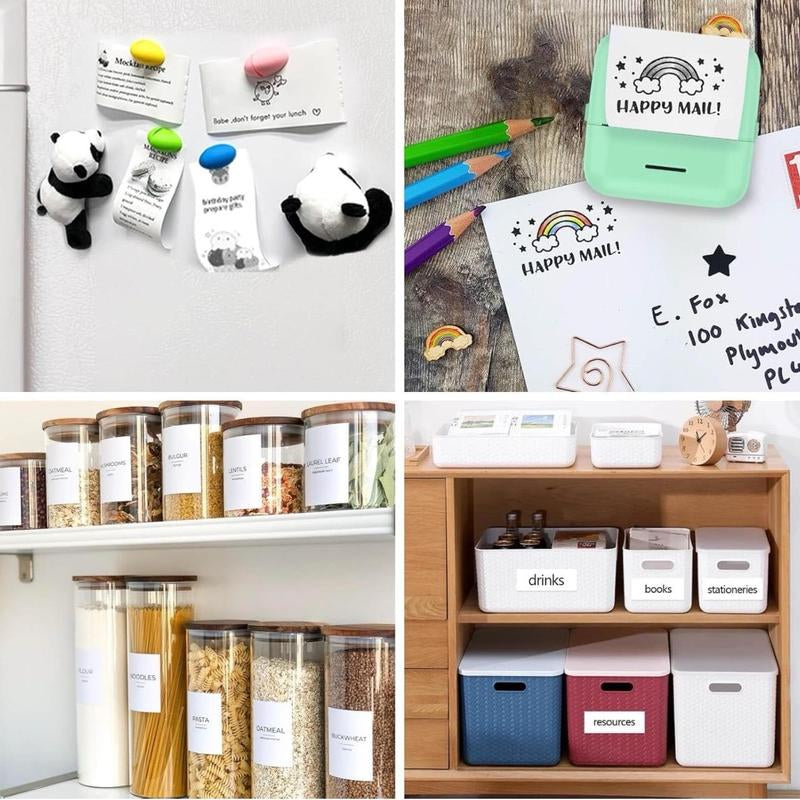 Cre8Tive Concepts Boutique Portable Bluetooth Mini Pocket Printer with 5 Thermal Paper, 5 Color Pens & 75 Sticky Marking Paper