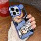 Anime Character Iphone 11-17 Pro Max Metal Silver Premium Anti-Collision Color-Changing Protective Case Compact & Stylish Shockproof Cover