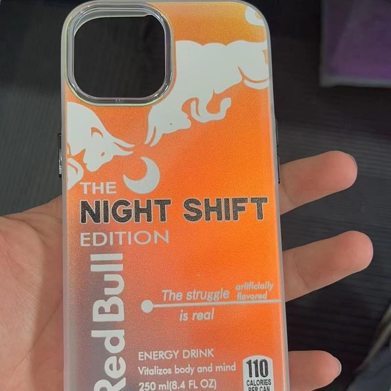 Suitable for Iphone 16 15 14 13 12 11 Cute Cattle Phone Case, Iphone 16 15 plus Cute Bull Shockproof Phone Case Pattern Soft TPU Protective with Funny Fashion Bull Black