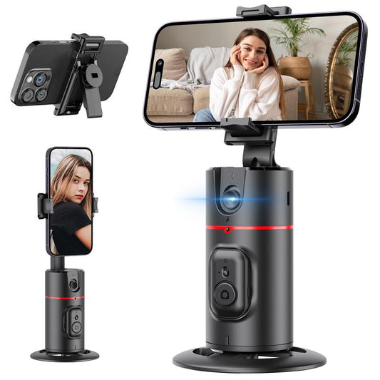 Auto Face Tracking Video Gimbal, 360° Rotation Body Camera Phone Tripod Stabilizer, Smart Tracking Video Gimbal Stabilizer for Vlog, Selfie Rotating Stand, Phone Accessories, Tech Gadgets