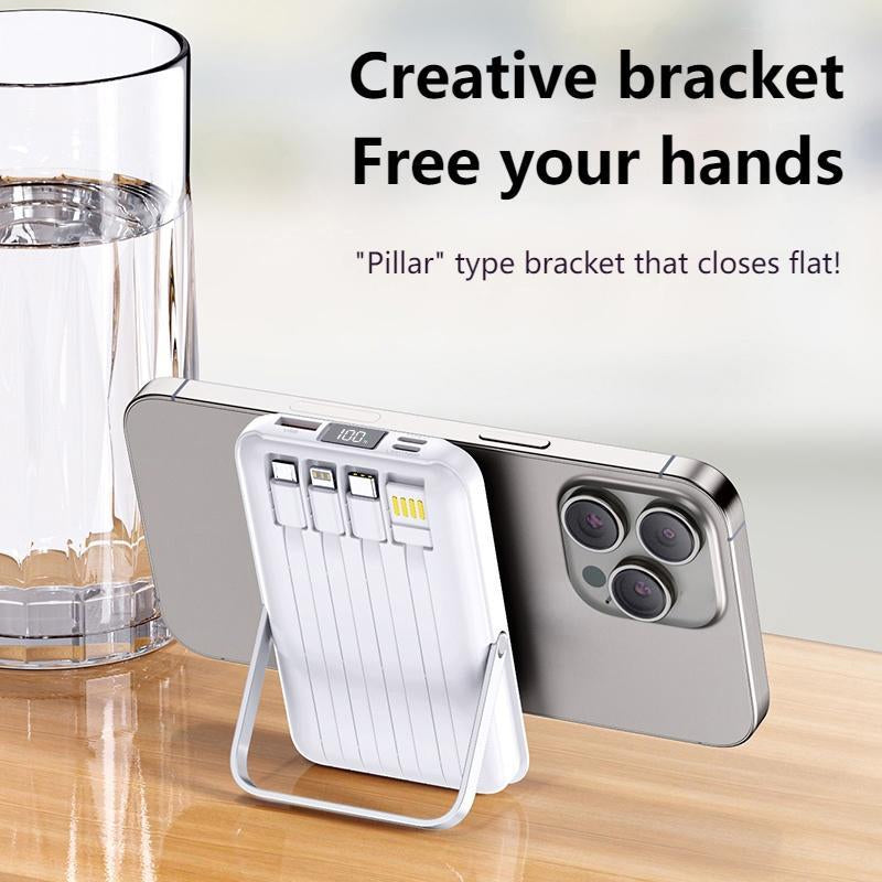 Portable Wireless Magnetic Power Bank, 1 Count 10000Mah Fast Charging Power Bank, Digital Display External Battery Accessories for Mobile Phone, Chargeable