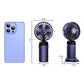 3 in 1 Hand Fan & 4000Mah Portable Fan,Mini, Foldableusb Rechargeable, Ldeal for Travel & Outdoor and Summer