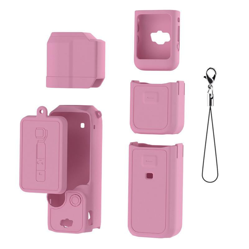 DJI Pocket 3 Case Soft Silicone Protective Case Compatible with Osmo Pocket 3 Creator Combo Lightweight Screen Protector Grip Cover Accessories Pink Camera Smartphone Protection Shockproof