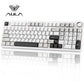 AULA F99 Pro Wireless Mechanical Keyboard with Knob,Tri-Mode Bt5.0/Usb-C/2.4Ghz Hot Swappable Keyboard,Pre-Lubed Switches,Gasket Structure,Rgb Backlit Computer Gaming Keyboard (White&Blue&Purple)
