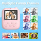 Kids Instant Print Camera (With 3 Rolls of Paper), 2.4" LCD Screen, Rechargeable 1080P Pocket Camera, 12MP Photos, Thermal Paper Printing (No Ink Needed), Birthday Gift for Boys & Girls, Portable Lens Camera, Mini Photography Kit, Tech Toy Pink