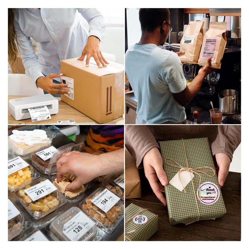 JADENS Shipping Label Printer 668BT, Bluetooth Wireless Thermal Label Printer, Compatible with Ios, Android, Windows, Mac, Chromebook, Widely Used for Etsy, Ebay, Shopify, USPS