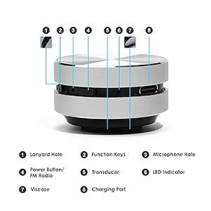 Mini Bone Conduction Wireless Audio Speaker, Absorbs Different Music Effects on Different Objects (Cartons/Glass/Cups, Etc.) Connect with Smartphone