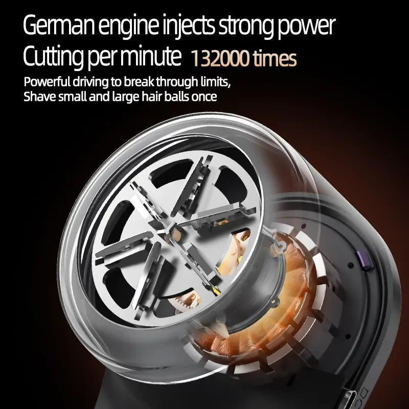 Electric Lint Remover, Portable USB Rechargeable Sweater Shaver, LED Display Hairball Trimmer, Durable Lint Remover Shaver for Socks/Sweaters/Coats