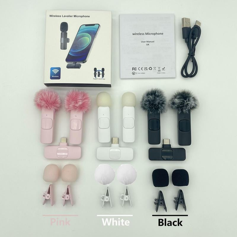 Wireless Lavalier Microphone with USB Rechargeable Feature - Plug-and-Play Lapel Mic for Video Recording, Teaching, Interviews, and Podcasting - Ideal Gift for Mothers and Partners