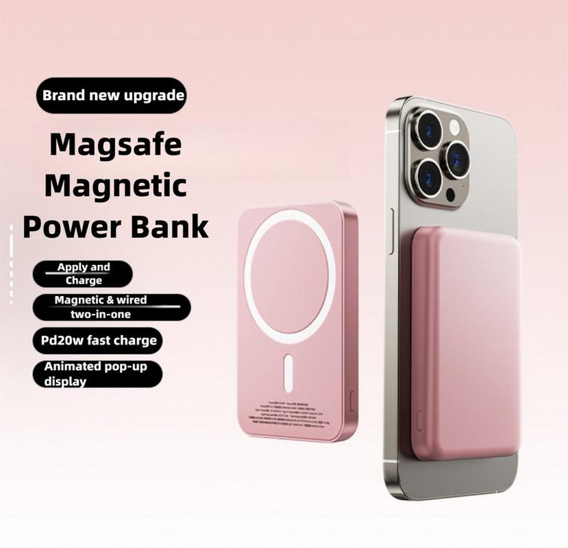 20W Magnetic Power Bank Suitable for Apple 12/13/14/15/16 Promax Fast Charging External Battery Magsafe Lightweight Mobile Power Bank