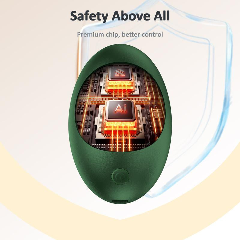 Pocket Size Avocado Shape Hand Warmers Rechargeable 2 Pack - Magnetic Double Side Heating - Three-Range Temperature Adjustment - Winter Gifts Heater Room