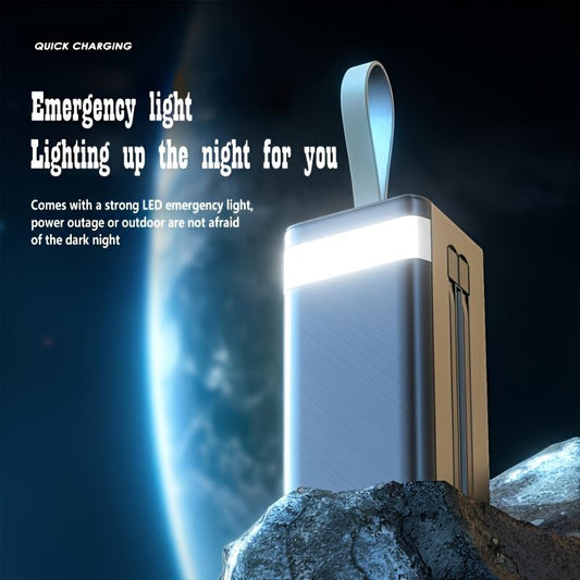 30000Mah/50000Mah Power Bank, Capacity Portable Charger with Digital Display , Fast Charging up to 22.5W, Used for Outdoor, Camping, Travel,Snug Power Bank Power Bank Black Phone Smartphone Chargeable Electronics Accessories