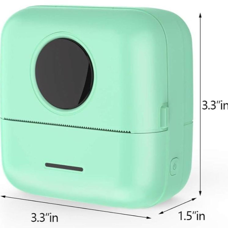 Cre8Tive Concepts Boutique Portable Bluetooth Mini Pocket Printer with 5 Thermal Paper, 5 Color Pens & 75 Sticky Marking Paper