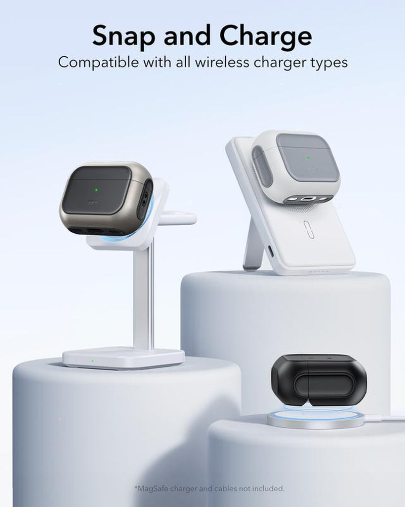 ESR for 2025 Airpods Pro 3 Case, Full Drop Protection Cover with Lanyard,Compatible with Magsafe,Stylish & Lightweight Airpods Accessories,Magsafe Charging, Protective Cover with Strong Magnet