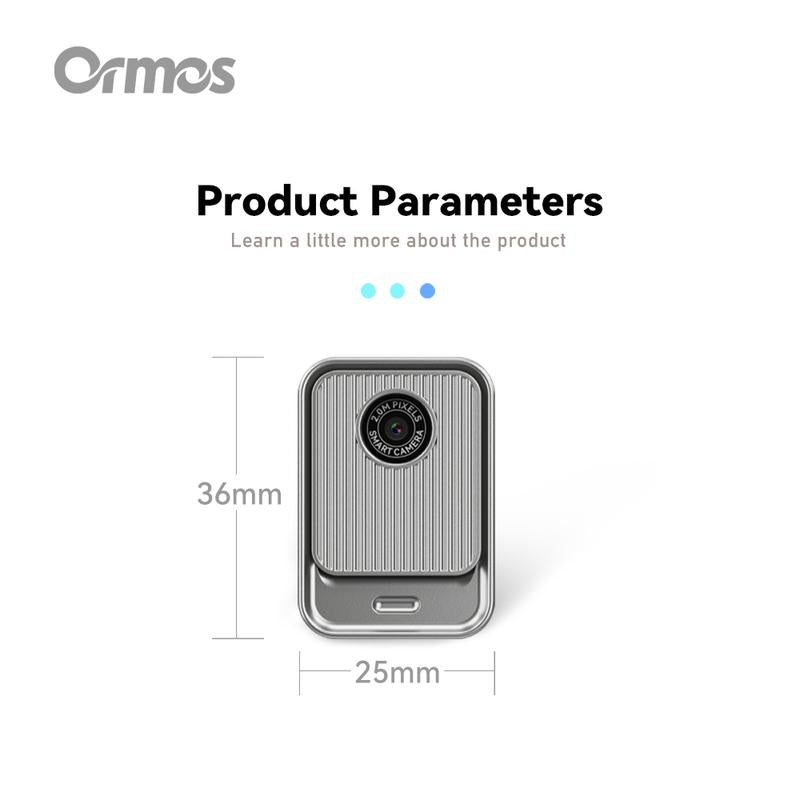 Ormos Mini Keychain Digital Camera – S131 Pocket-Size Camera Retro Vlog Camera with Necklace for Travel, Concerts, Kids & Instant Party,Gift.(No Charging Cable,No Sim Card)